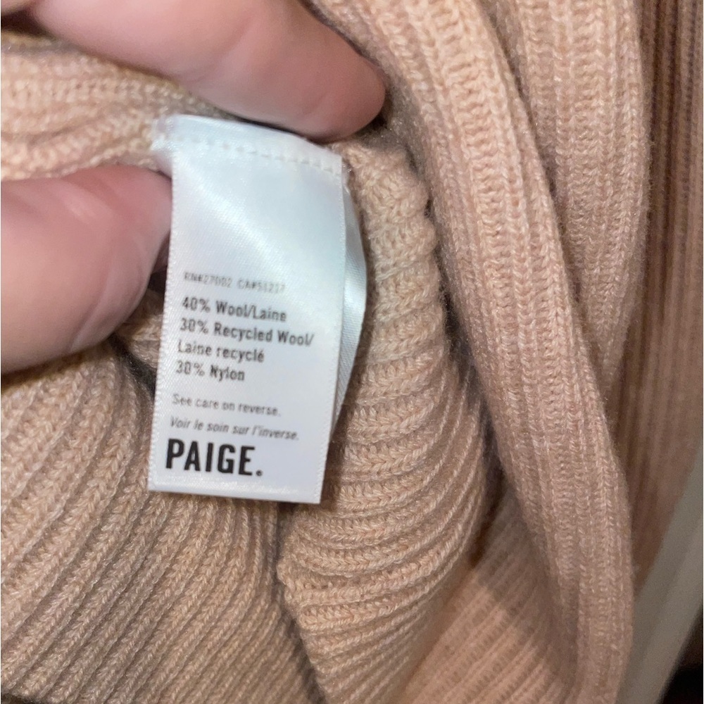 New! Paige Virtue Sweater in Camel 🤎 Medium NWT! - Picture 9 of 10